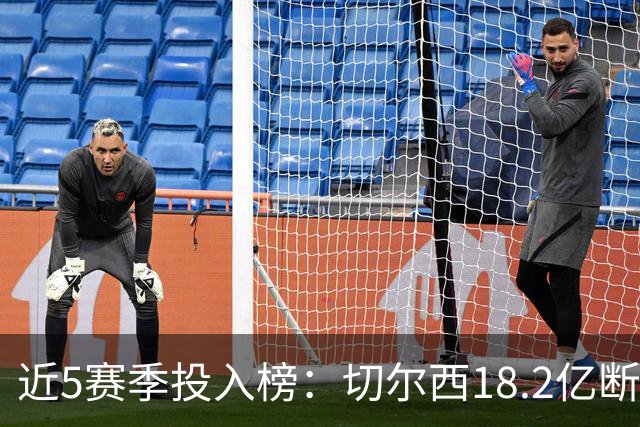 近5赛季投入榜：切尔西18.2亿断崖领跑 前11除巴黎尤文均为英超队